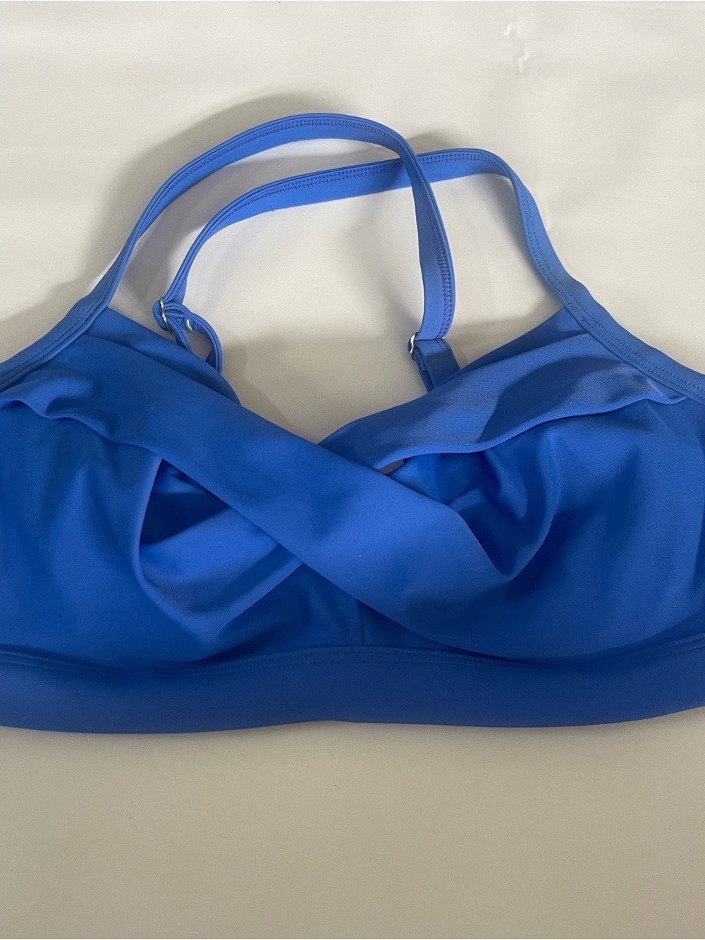 Athleta Cobalt Twist-Front Bikini Top 36 B/C blue women’s